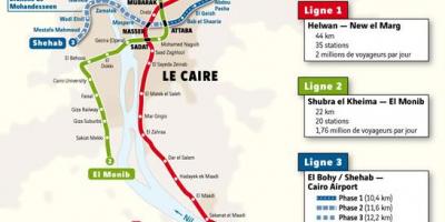Carte de métro du caire