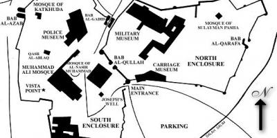 Carte de la citadelle du caire