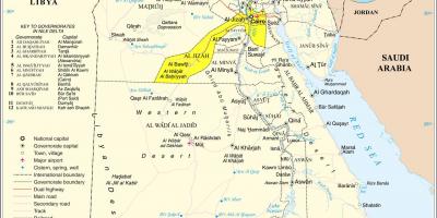 Carte de l'agglomération du caire