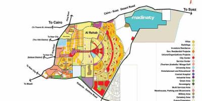 Carte de la nouvelle ville du caire