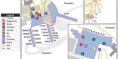 L'aéroport international du caire carte