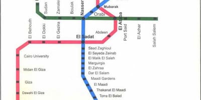 Carte du métro du caire