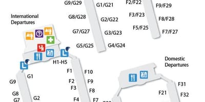 La carte de caire terminal de l'aéroport