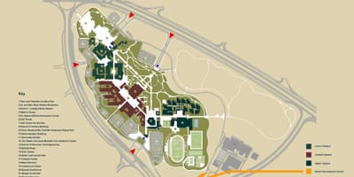 Carte des ssc nouveaux du caire campus