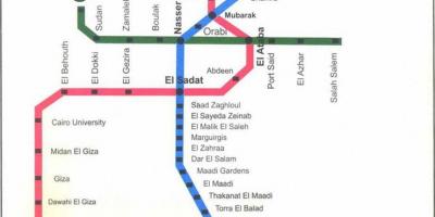 Carte du métro du caire