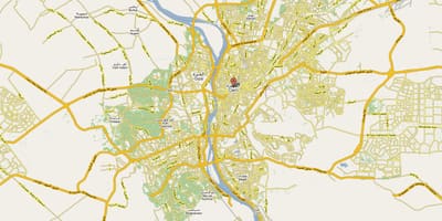 Le caire carte de la ville